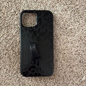 Loopy Case Black Minimalist iPhone Case with Finger Grip for iPhone 12